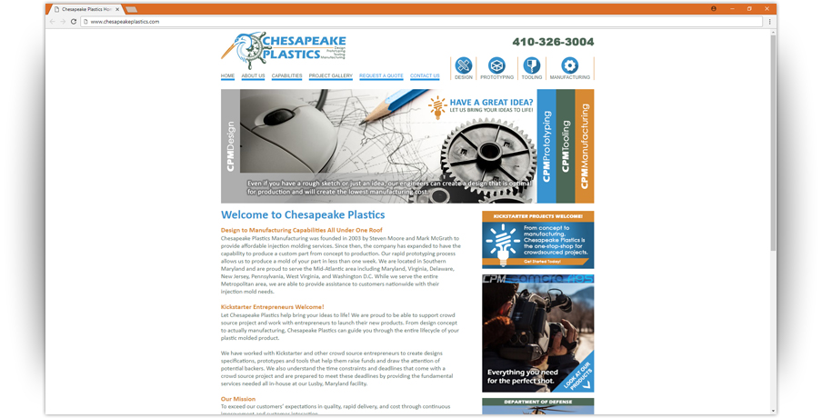 Chesapeake Plastics Website 1
